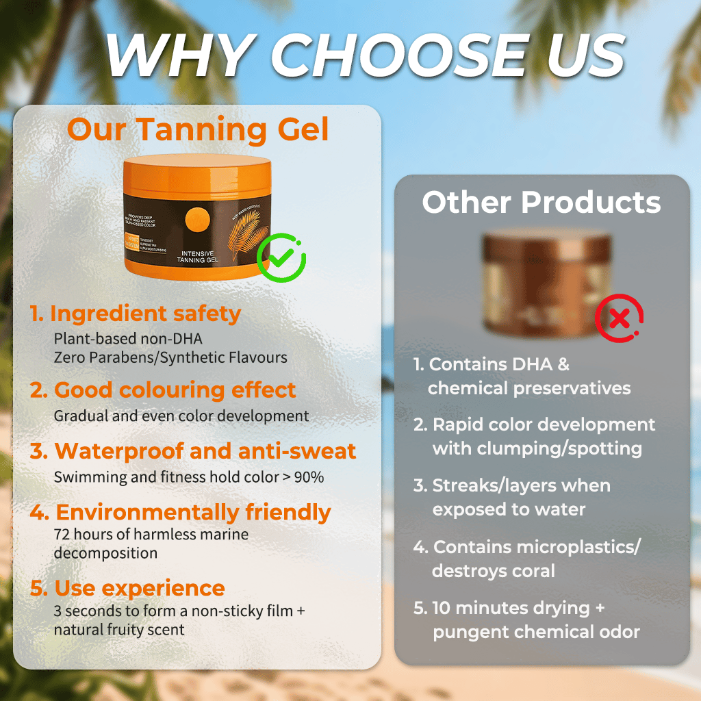 ☀️Summer Hot Sale 49% OFF-150g+300g Intensive Tanning Gel Glow Smarter