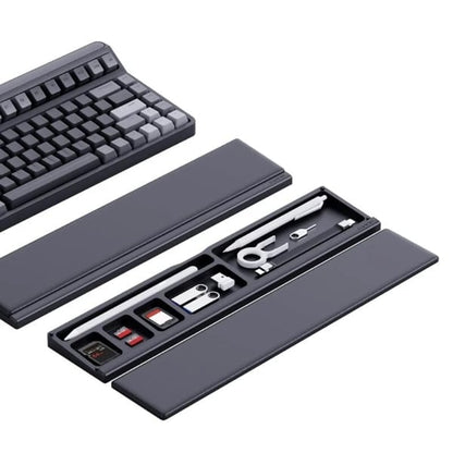 🔥Keyboard Wrist Rest Pad with Desktop Partition Storage Box