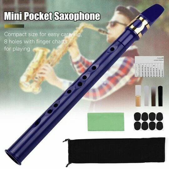 🎶Key of C Two Octave Range Pocket Travel Saxphone