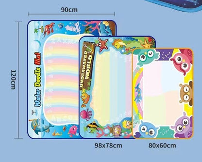 Water Doodle Mat ,Aqua Painting Drawing Mat Mess Free Learning Toy Mat