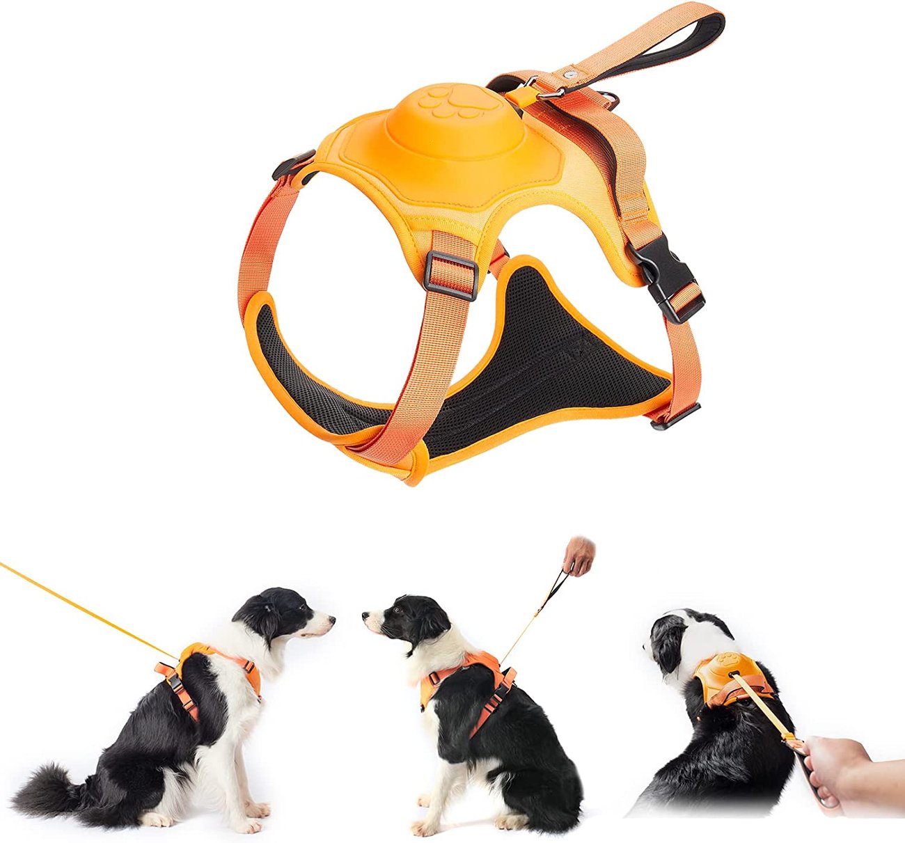 SUMMER HOT SALE - Dog Harness and Retractable Leash Set All-in-One