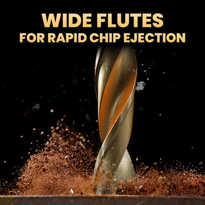 🔥2025 Hot Sale 50% OFF🔥High-Strength 4-Flute Serrated Eccentric Drill Bit Kit