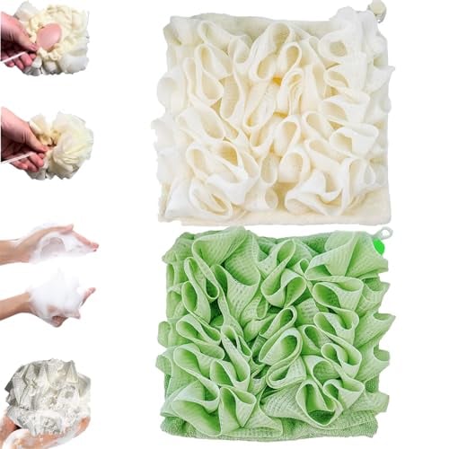 2-in-1 Bath Sponge & Washcloth