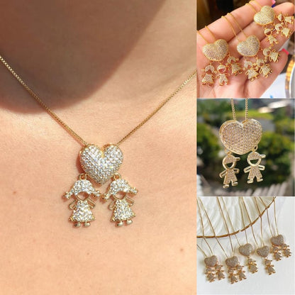 🔥 Mother's Love Necklace - Love and My Kids