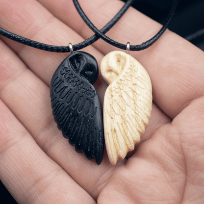 🦉Wooden Owl Pendants-Couple Necklace Gift