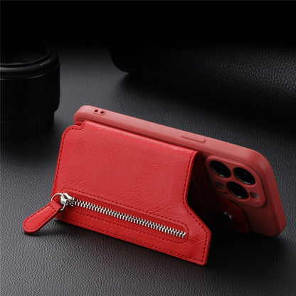 🔥Magnetic Liquid Silicone Shell With Zipper Wallet