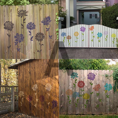 Sunflower🔥 Garden Fence Large Flower Stencils🌻DIY Decoration
