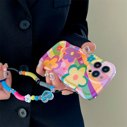 New Dopamine Graffiti Flower iPhone Case