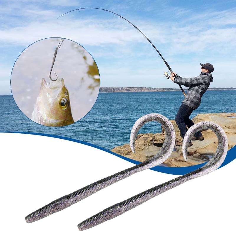 Realistic Soft Worm Fishing Lures(8 Pcs per pack)