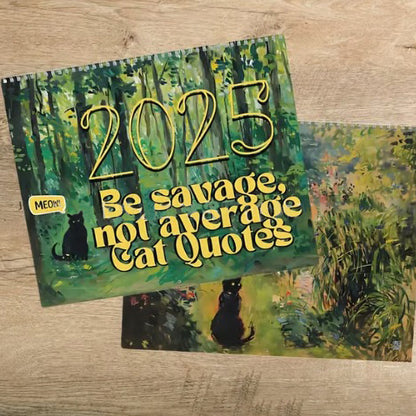 2025 Bad Bitch Cat Quotes Calendar