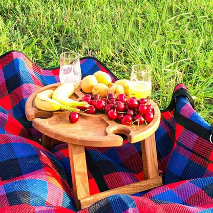 🥂Wooden Outdoor Folding Picnic Table