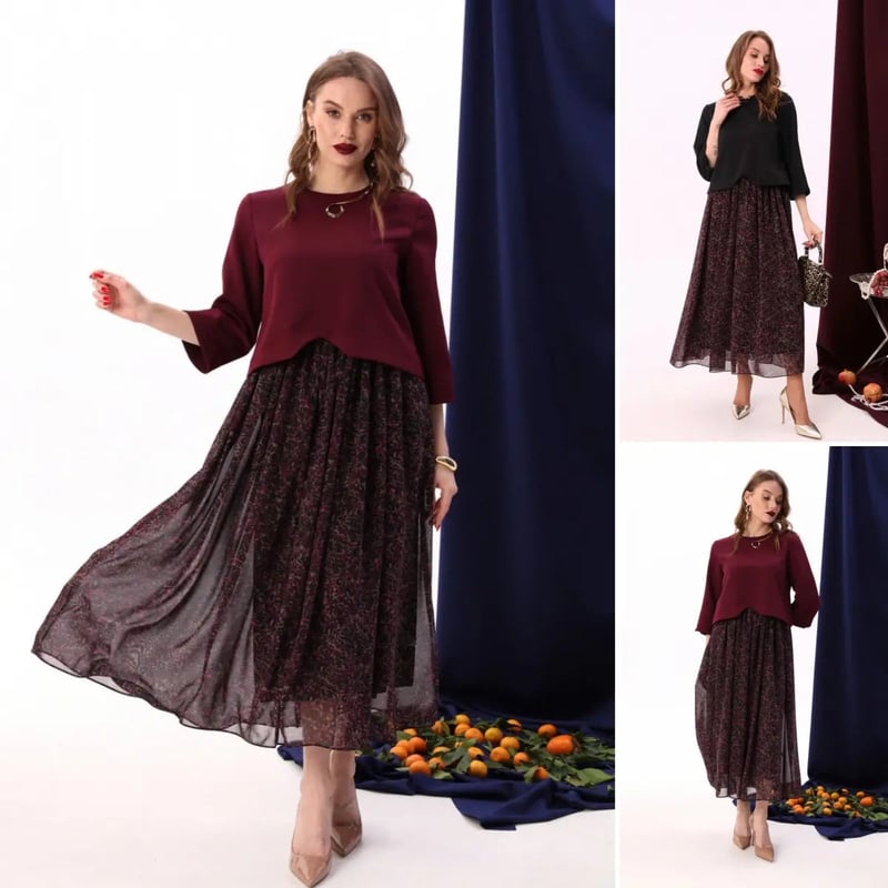 💗Skirt set with elegant bust