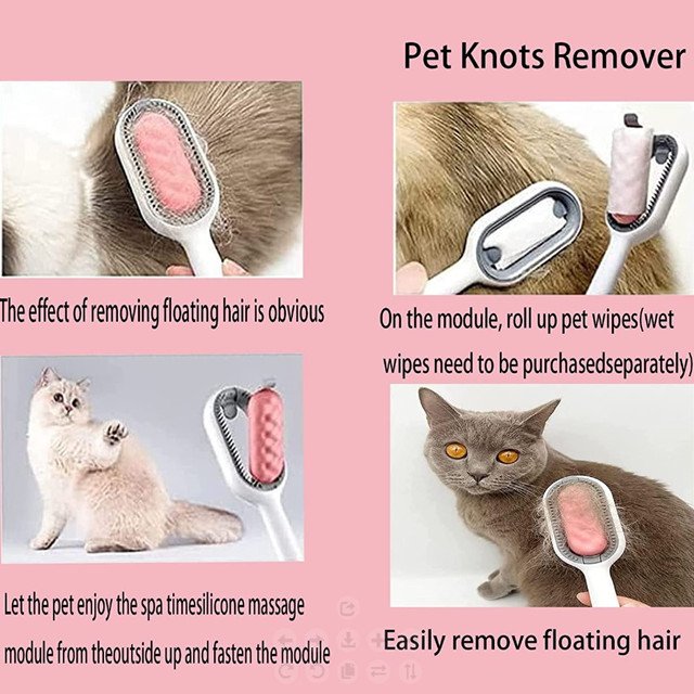 Pet Hair Removal Comb with Water Tank