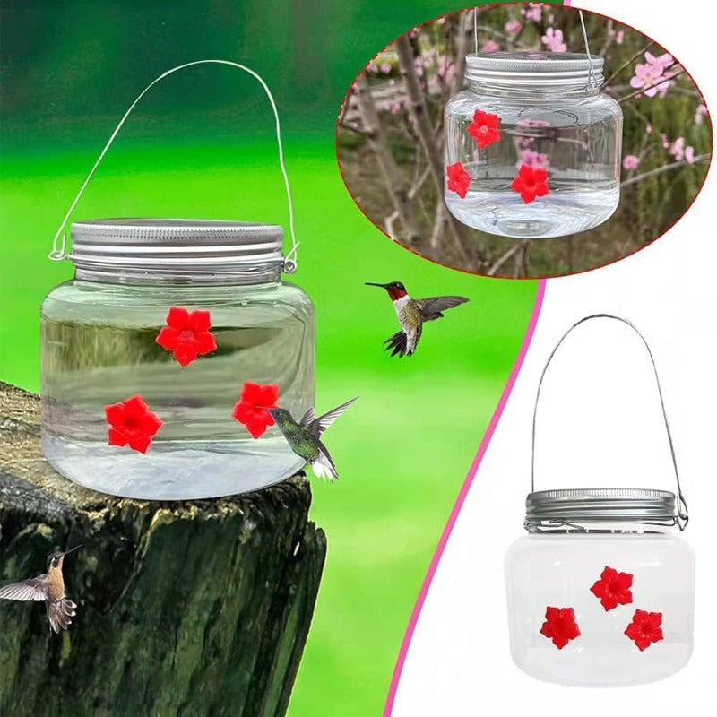 Mason Jar Hummingbird Feeder