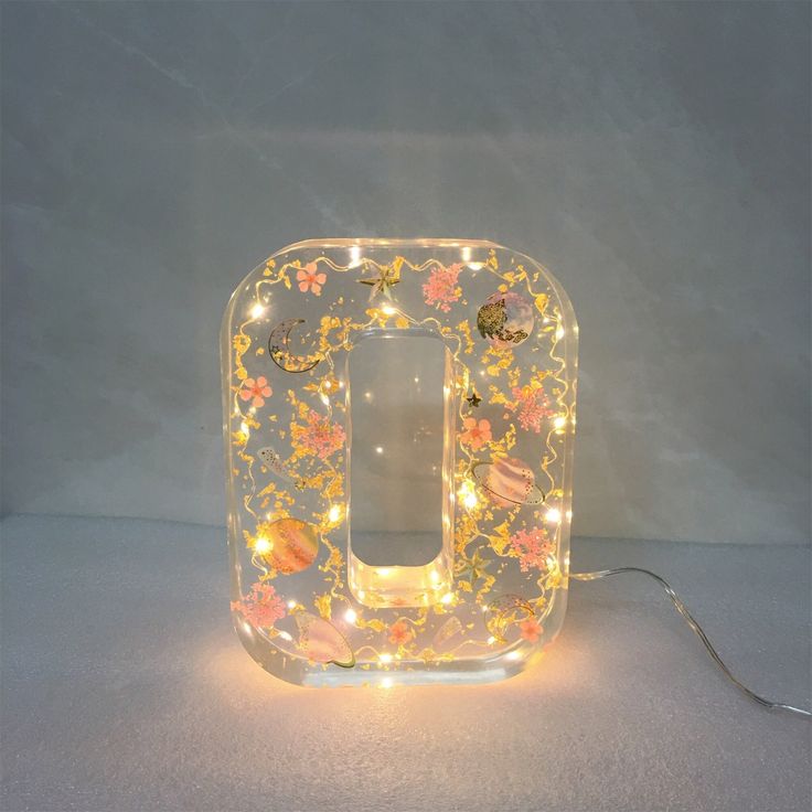 🌸Floral Resin Night Light