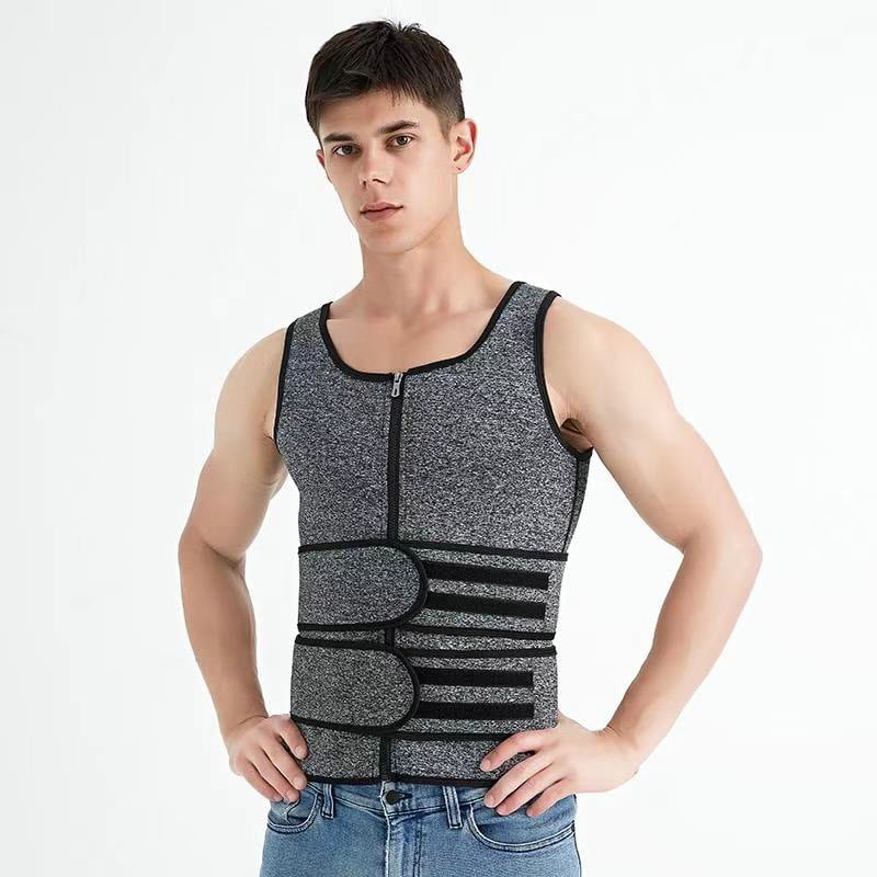 Men Body Shaper Waist Trainer Sauna Suit Sweat Vest Tank Tops Shapewear