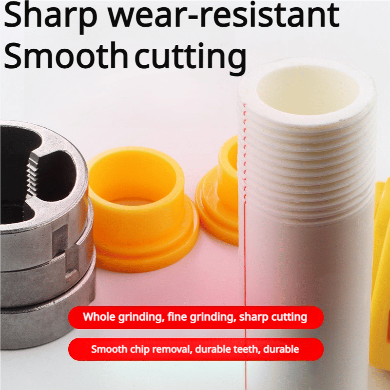 🎉Last Day 49% OFF🌲Electric Drill Compatible PVC Pipe Threader Kit with Various Die Sizes