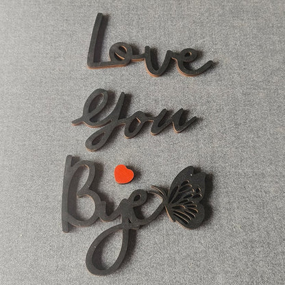 Wooden Wall Hanging Sign Decoration - No Wall Damage