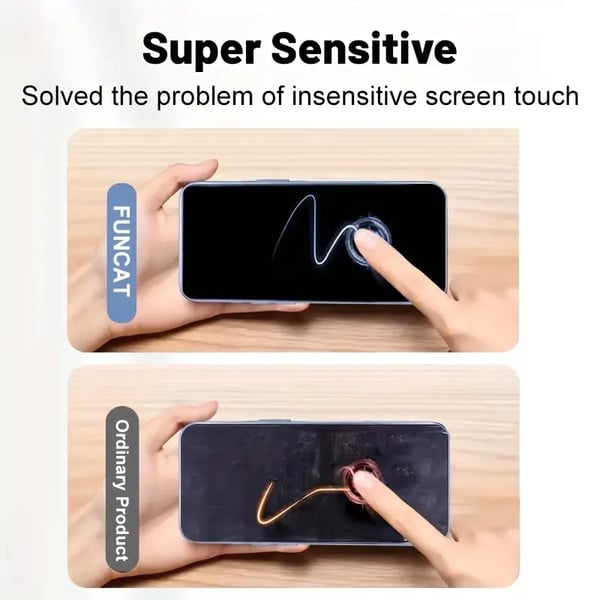 📱Screen Protector -Fingerprint-proof Dust Free Without Bubbles