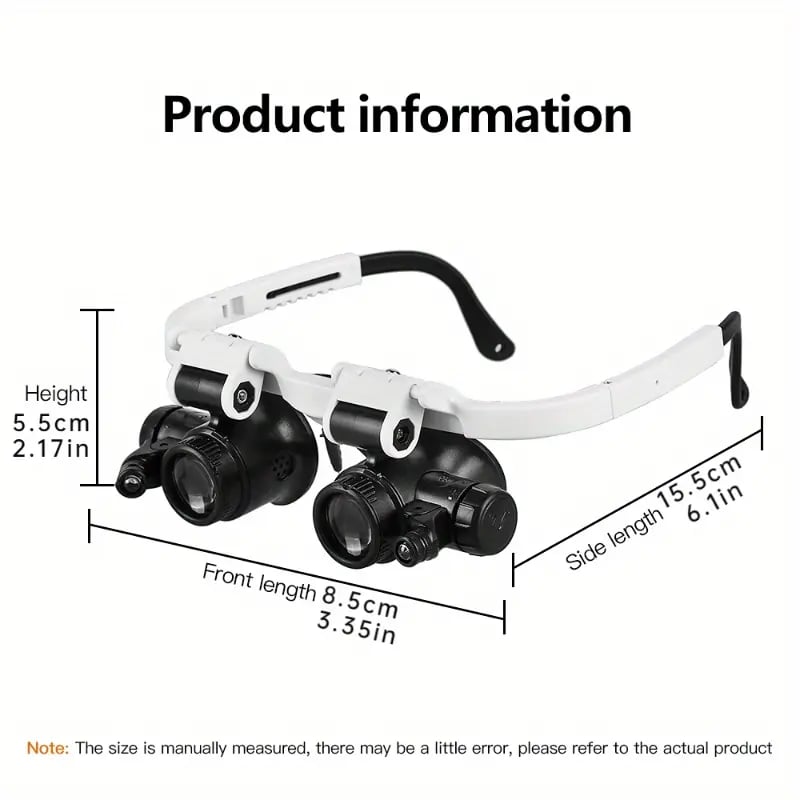 ⚡️Last day - 49% OFF⚡️Eptchn LED Glasses Magnifier 8x 15x 23x