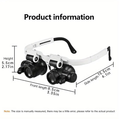 ⚡️Last day - 49% OFF⚡️Eptchn LED Glasses Magnifier 8x 15x 23x
