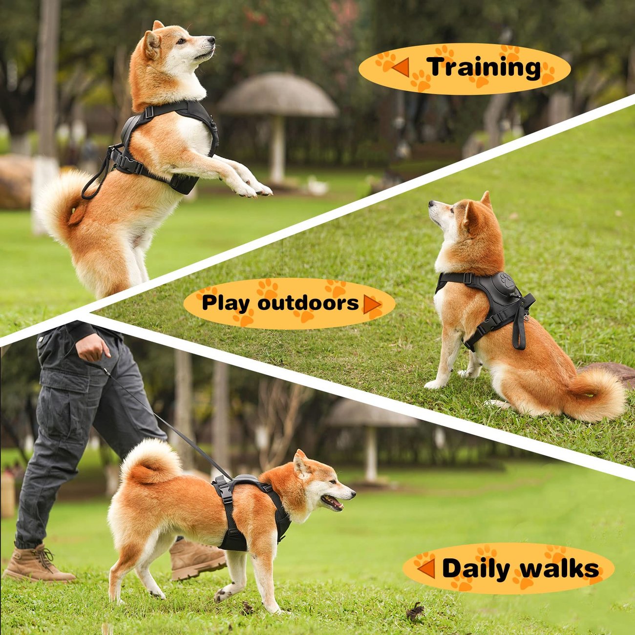 SUMMER HOT SALE - Dog Harness and Retractable Leash Set All-in-One