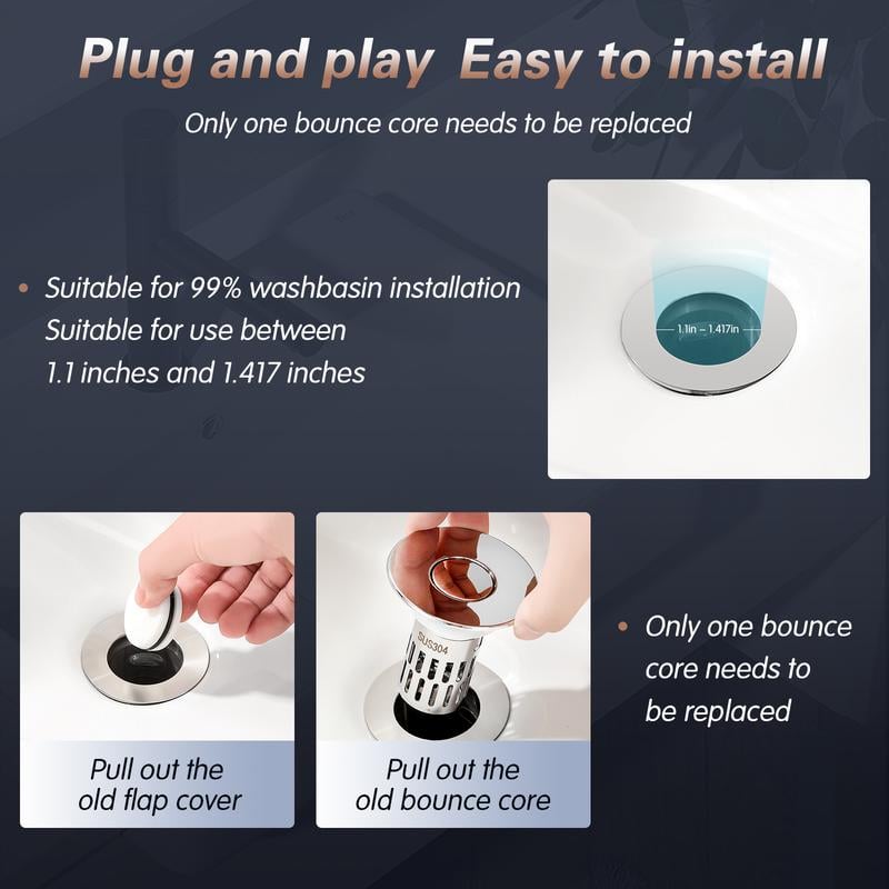 🎄Universal Stainless Steel Drain Strainer