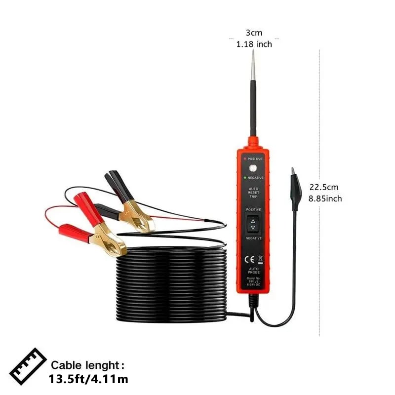 🎁Car Electric Circuit Tester, 6-24V DC Automotive Multifunctional Drive Test Pen, Car Short Circuit/Open Circuit/Leakage Detection Tool