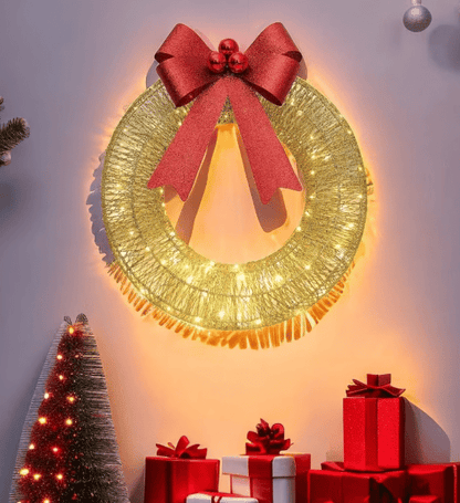 💖Outdoor Christmas LED wreath(Diameter 30cm)