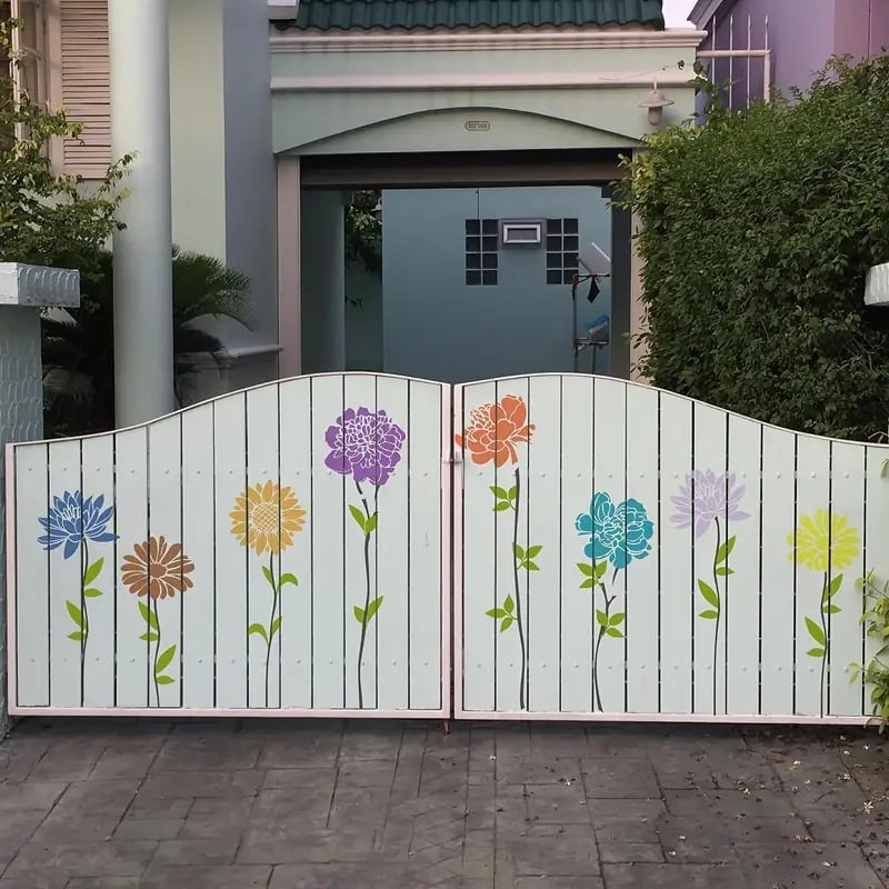 ✨LAST DAY 49% OFF💐Garden Fence Large Flower Stencils🌻DIY Decoration