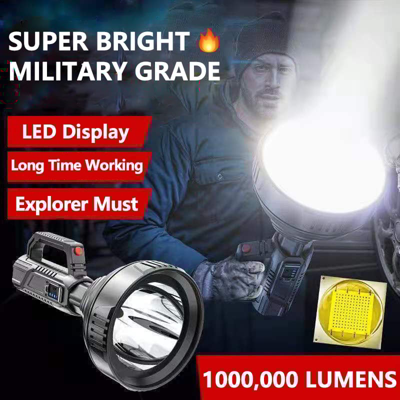 🔥🔥New German 1000000 lumens Waterproof Spot Lights Handheld Large searchlight