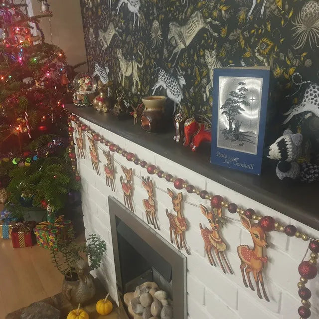 🎄Christmas Vintage Bunting Wooden