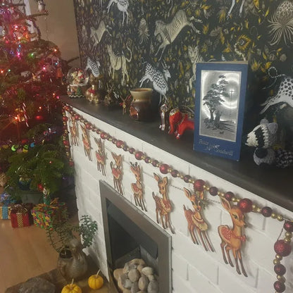 🎄Christmas Vintage Bunting Wooden