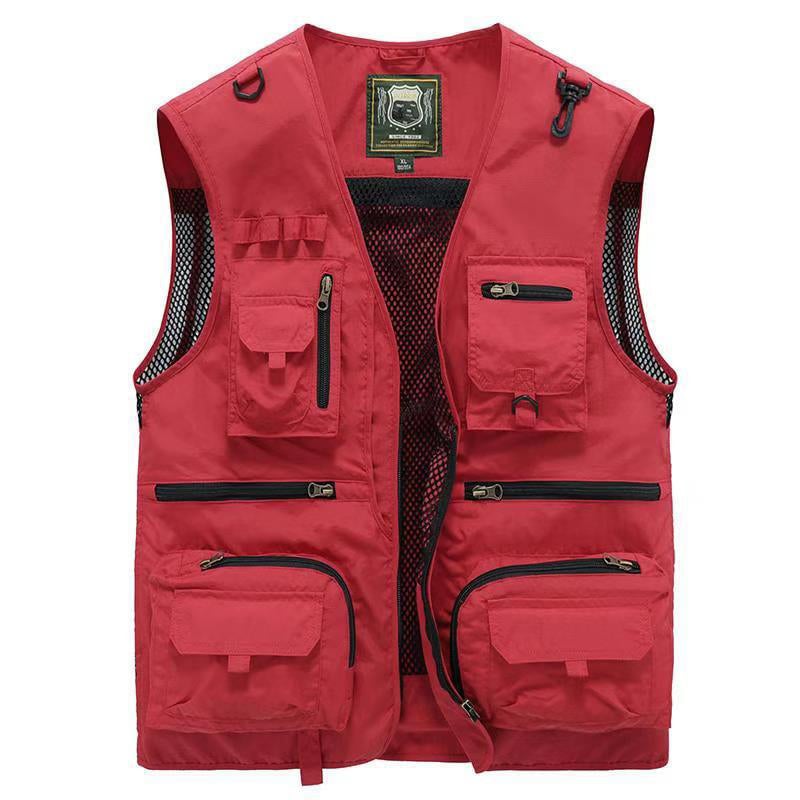 🔥Last day 48% OFF - 😍Breathable Mesh Zip Cargo Vest