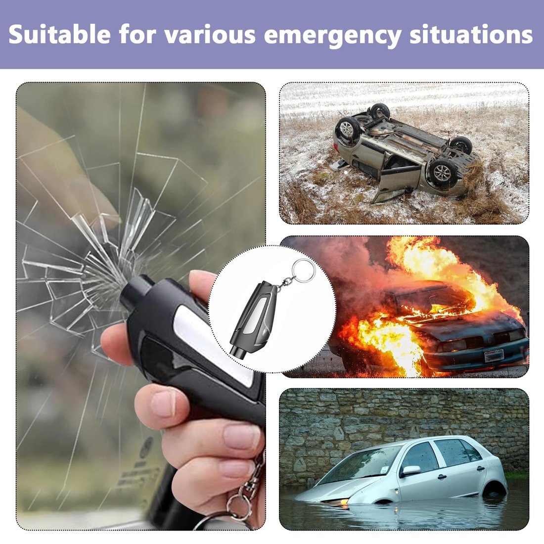 🔥2024 HOT SALE - 49% OFF🎁2-in-1 Emergency Window Breaker & Seatbelt Cutter