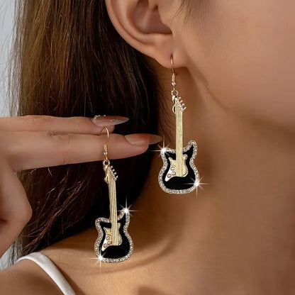 🎸Sparkling Guitar Earrings💫