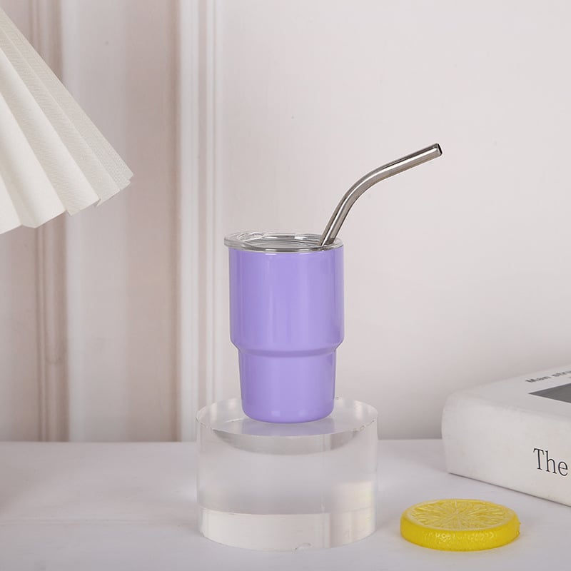 Stainless Steel Mini Straw Thermos Cup
