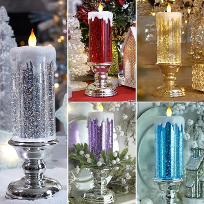 🎄 LED Candles With Pedestal