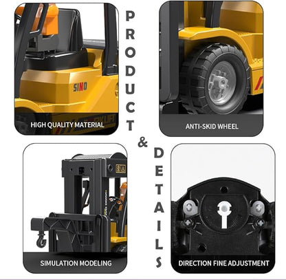 Roll over image to zoom in RC Forklift Truck, 2 in 1 Transform Lift Fork & Hook