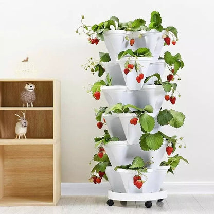 🌼Plant Festival Special -Stand Stacking Planters Strawberry Planting Pots