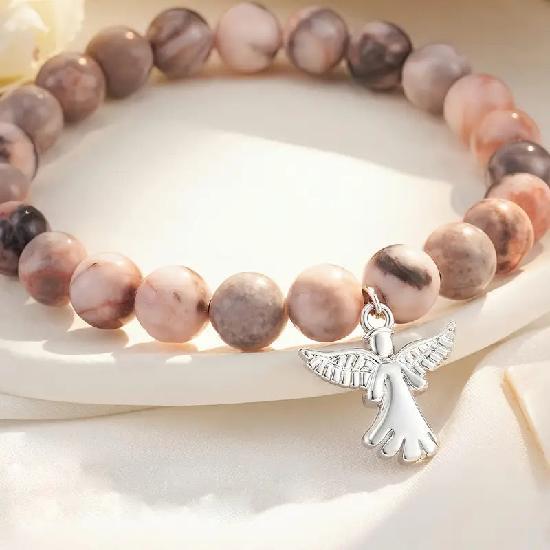 🎁Last Day 69% OFF - Memorial Gifts Angel Wings Healing Crystal Bracelet