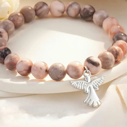 🎁Last Day 69% OFF - Memorial Gifts Angel Wings Healing Crystal Bracelet