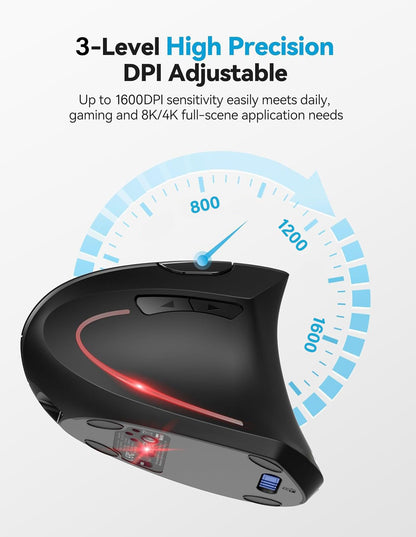 ✨LAST DAY ONLY 49% OFF🔥 Ergonomic Vertical Mouse