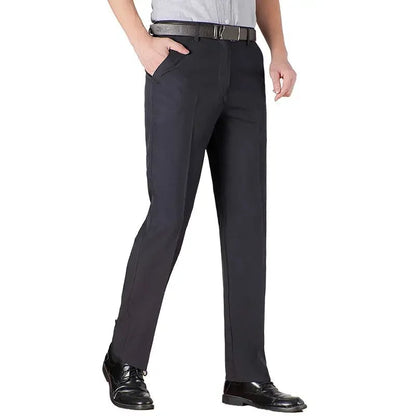 2025 Men's Straight High Waist Suit Pant