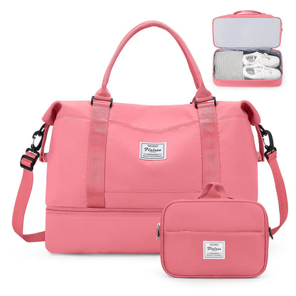 The Ultimate Carry-All – Weekender Duffel for Women with Shoe Pocket & Vanity Bag