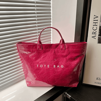 Women's Letters Print Tote Bag