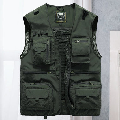 🔥Last day 48% OFF - 😍Breathable Mesh Zip Cargo Vest