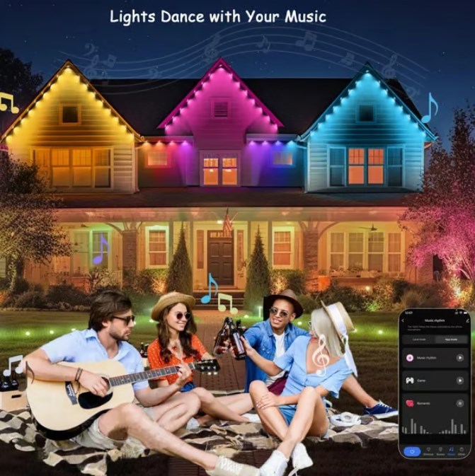 🎄Black Friday 49% OFF-💡Smart Rainbow LED Permanent Outdoor Light