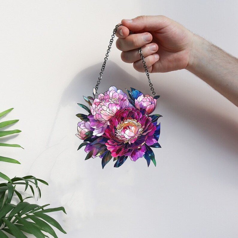 🔥🔥2025 Mother's Day Gift 50% Off--Flowers Suncatcher Ornament