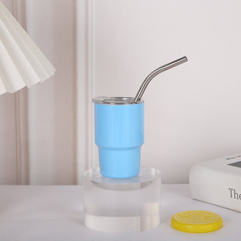 Stainless Steel Mini Straw Thermos Cup